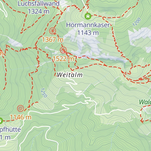 Map of Ruhlander Kaser