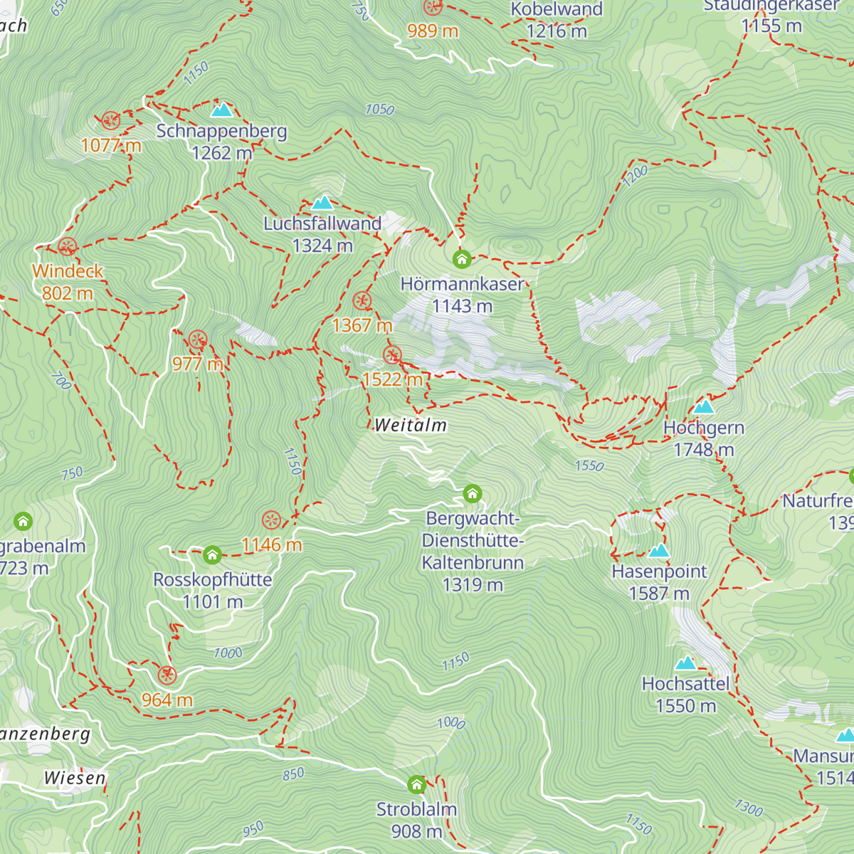 Ruhlander Kaser map