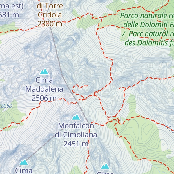Map of Monfalcon di Forni