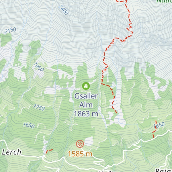 Map of Gsaller Alm