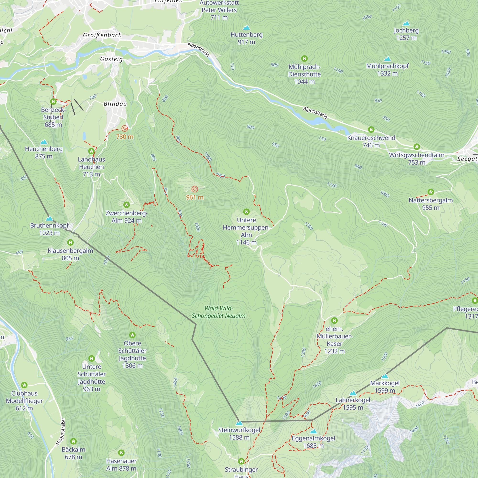 Demelkaser-Diensthütte map