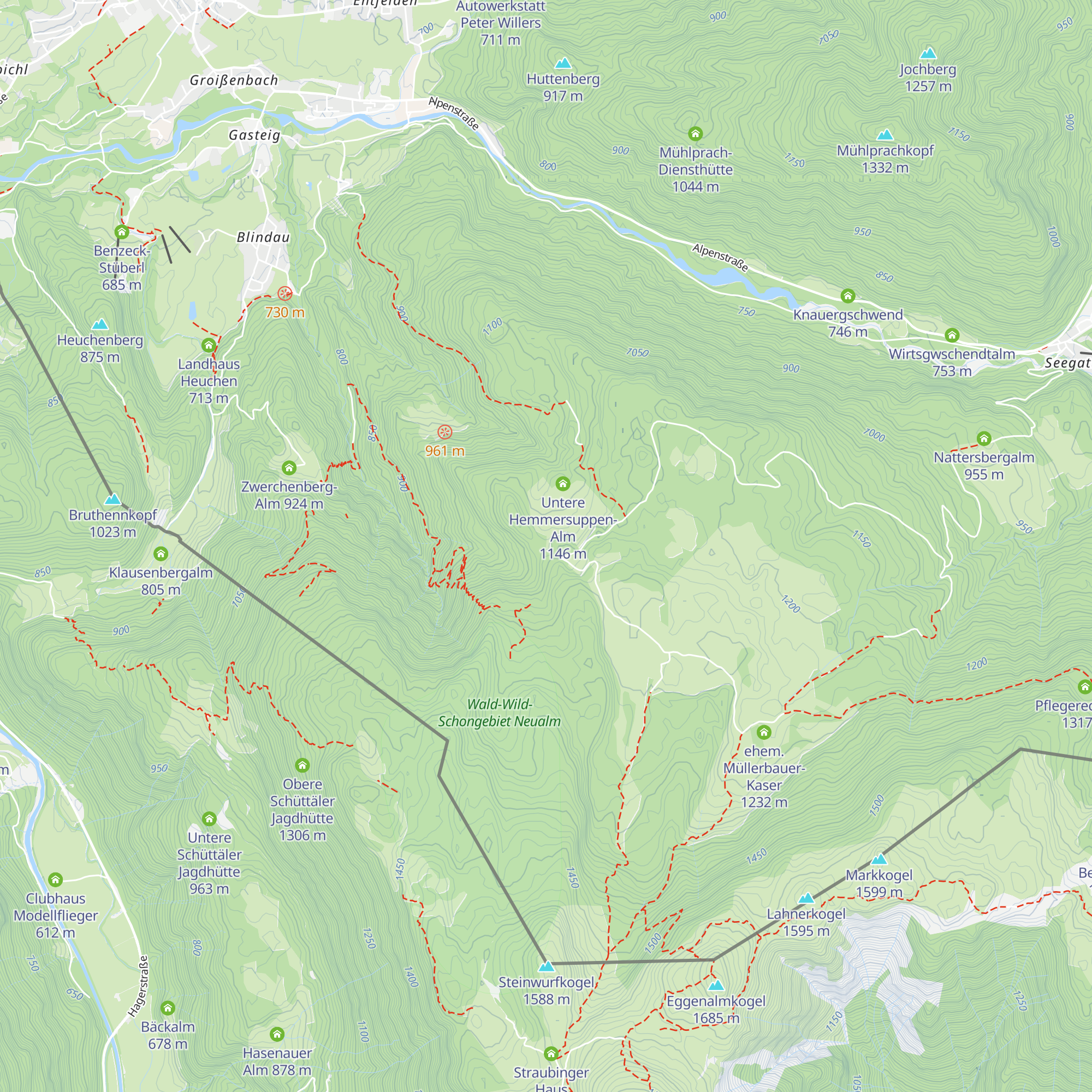 Demelkaser-Diensthütte map