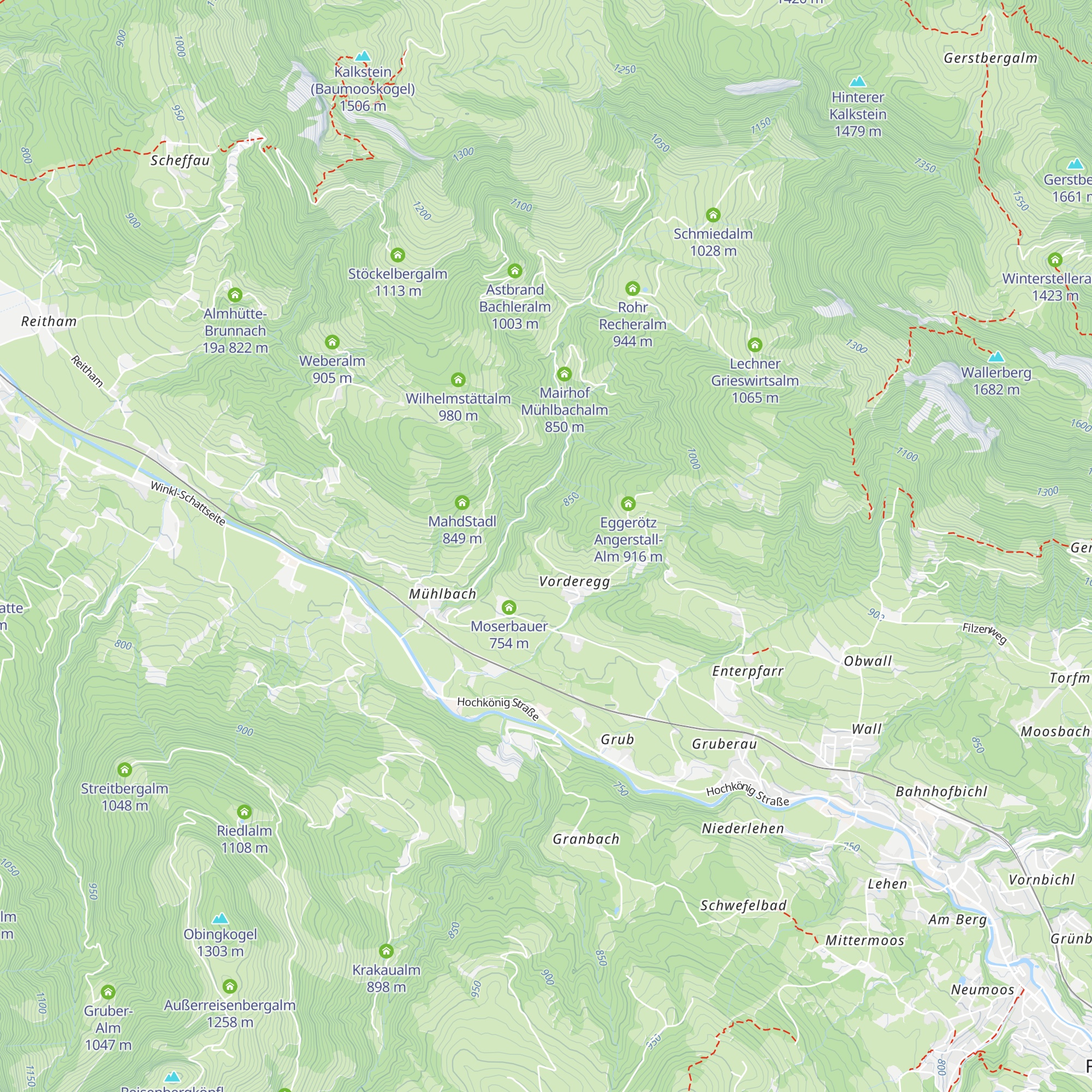 Hinteregg Winkl-Sonnseite 83 map