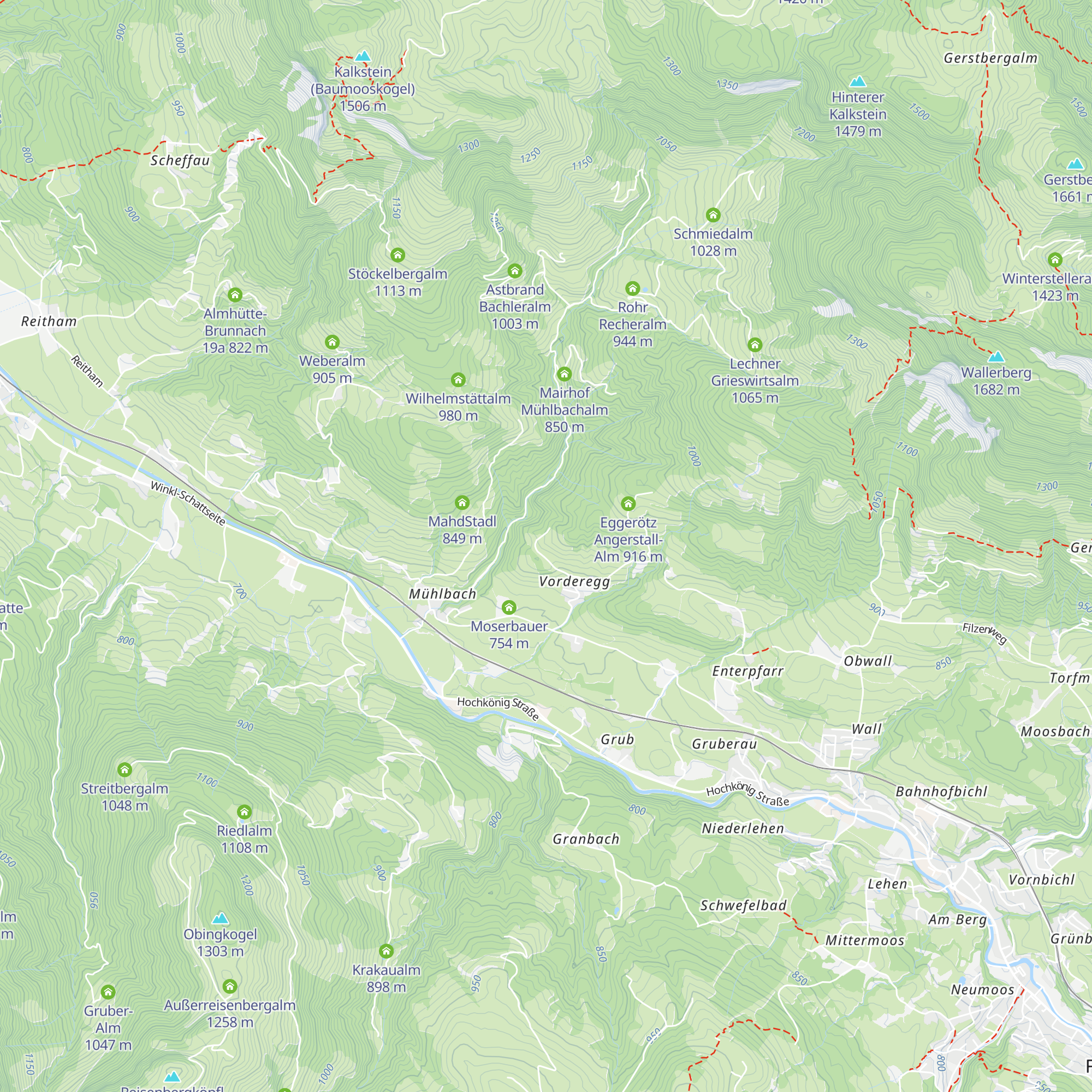 Hinteregg Winkl-Sonnseite 83 map