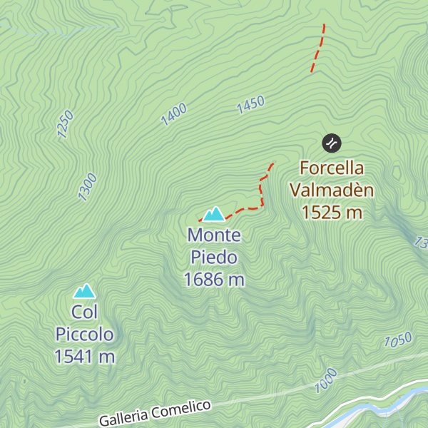 Map of Monte Piedo