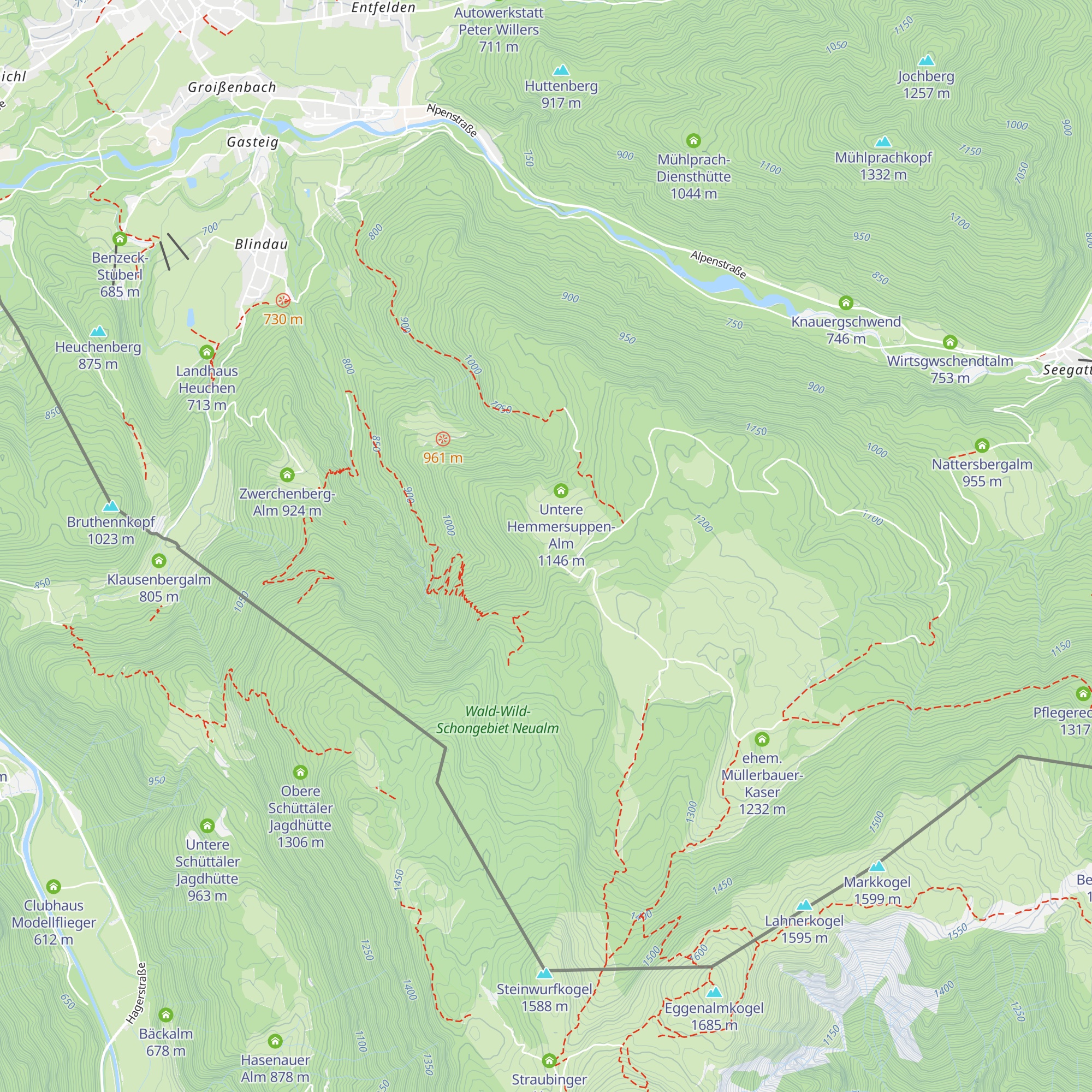 ehem. Feichtenkaser map