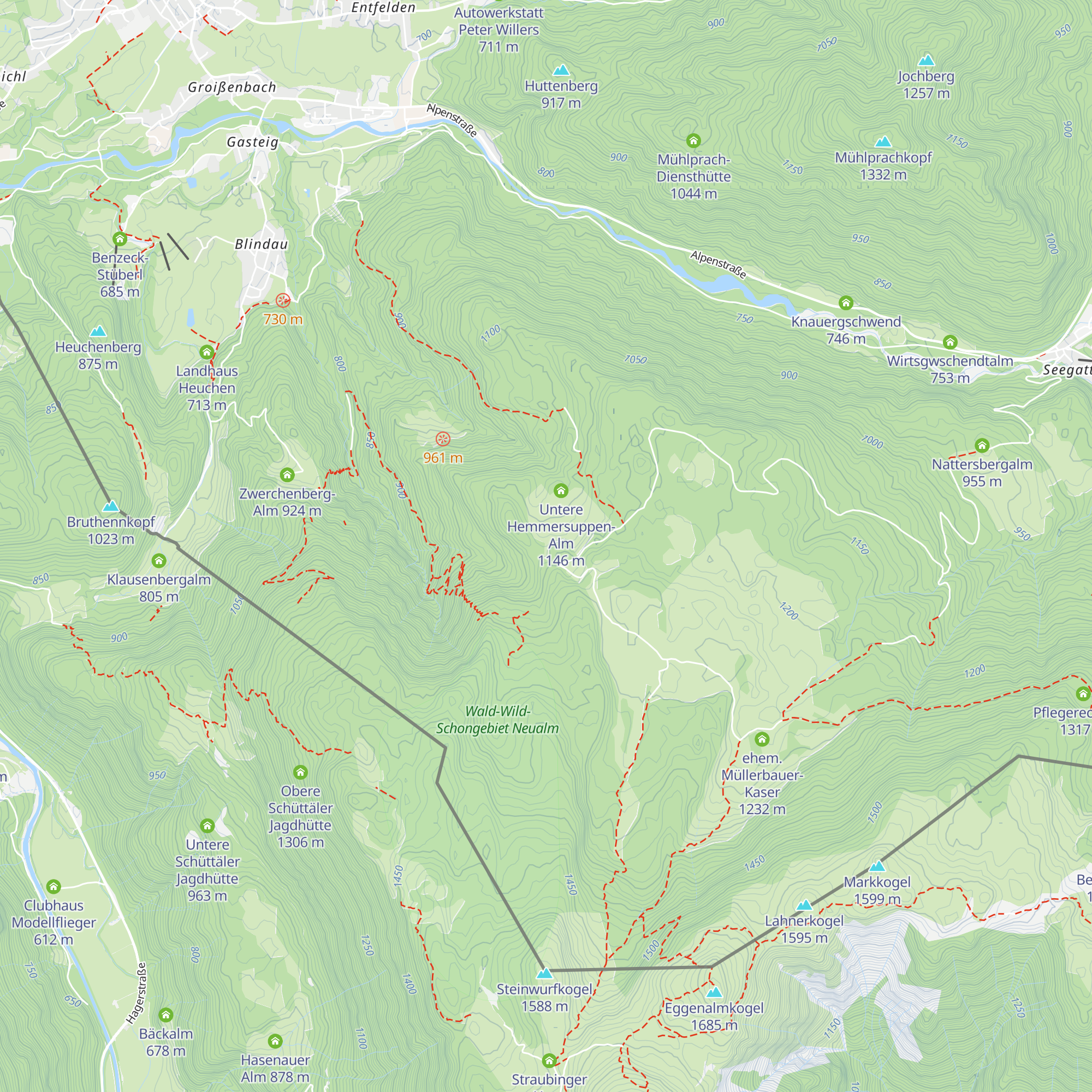 ehem. Feichtenkaser map