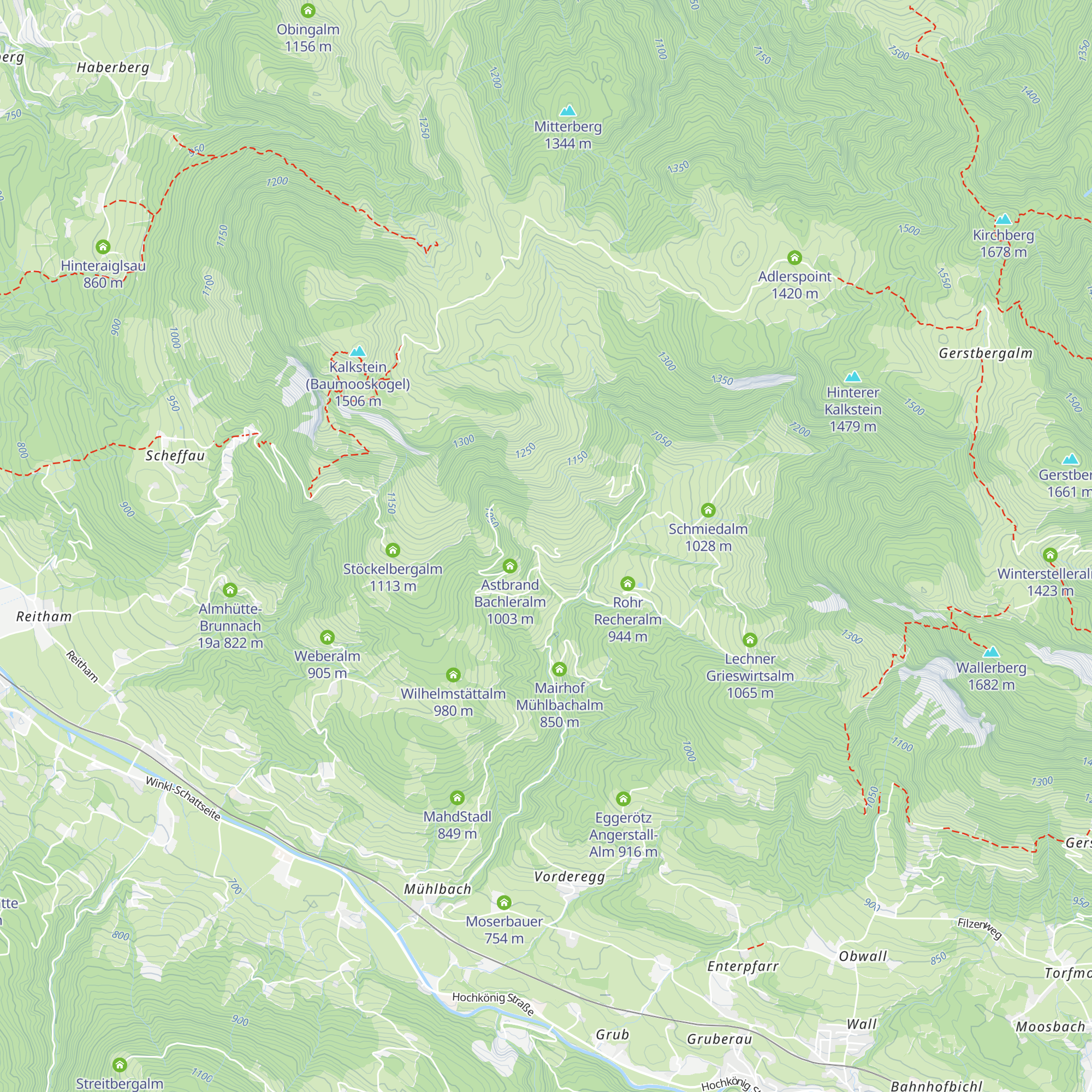 Mooseralm map