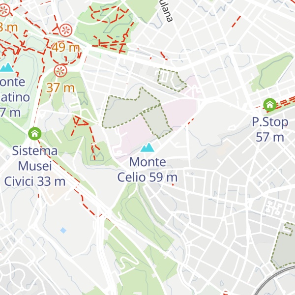 Map of Monte Celio
