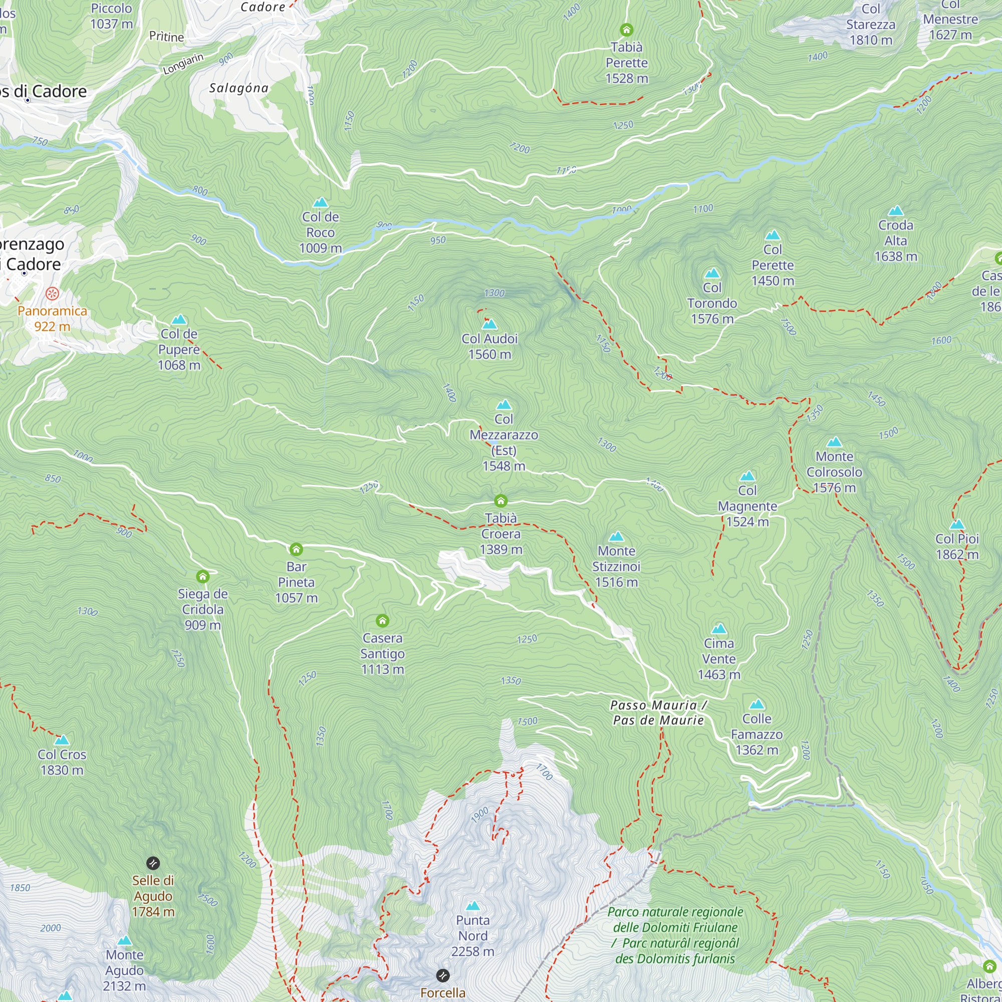 Tabià Croera map