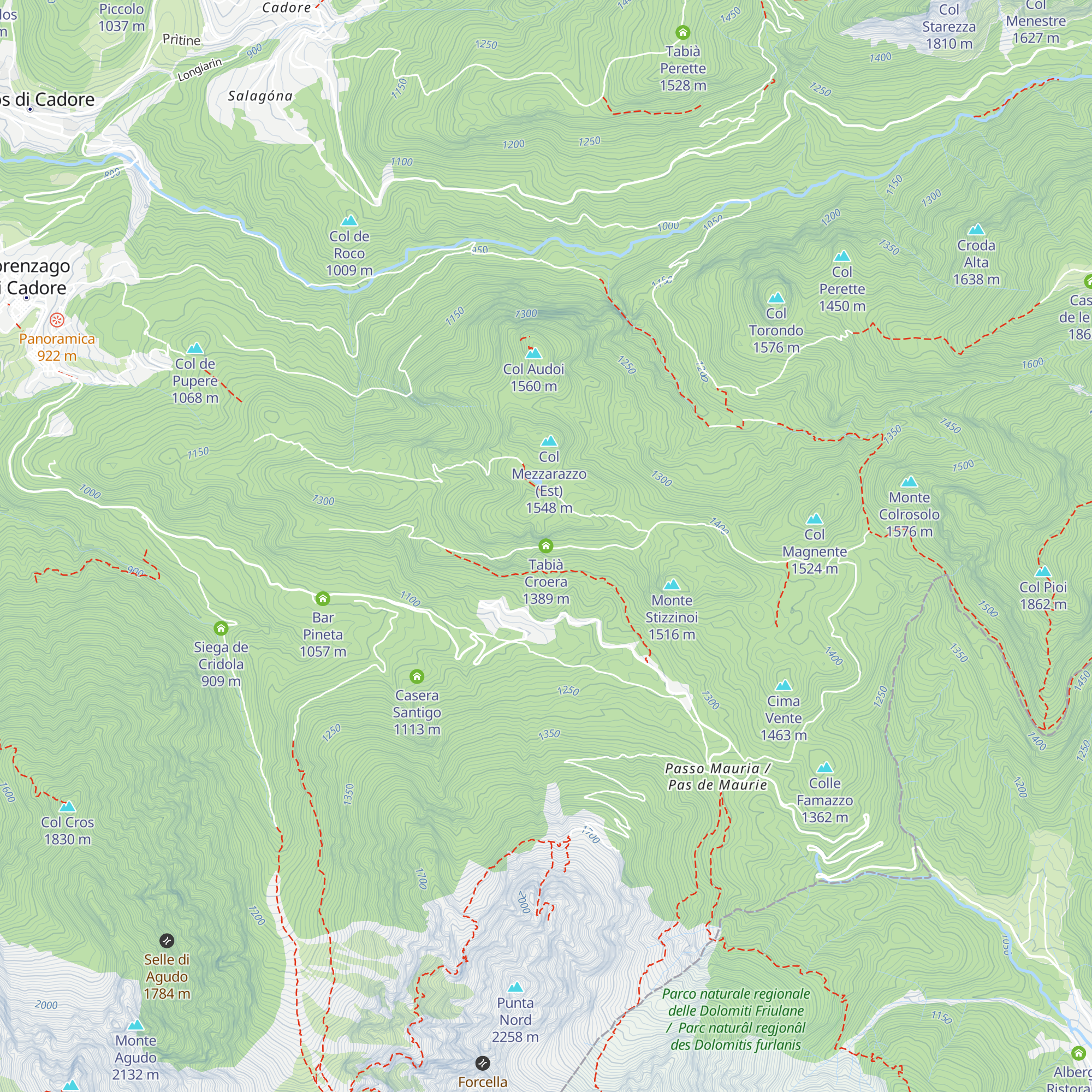 Tabià Croera map