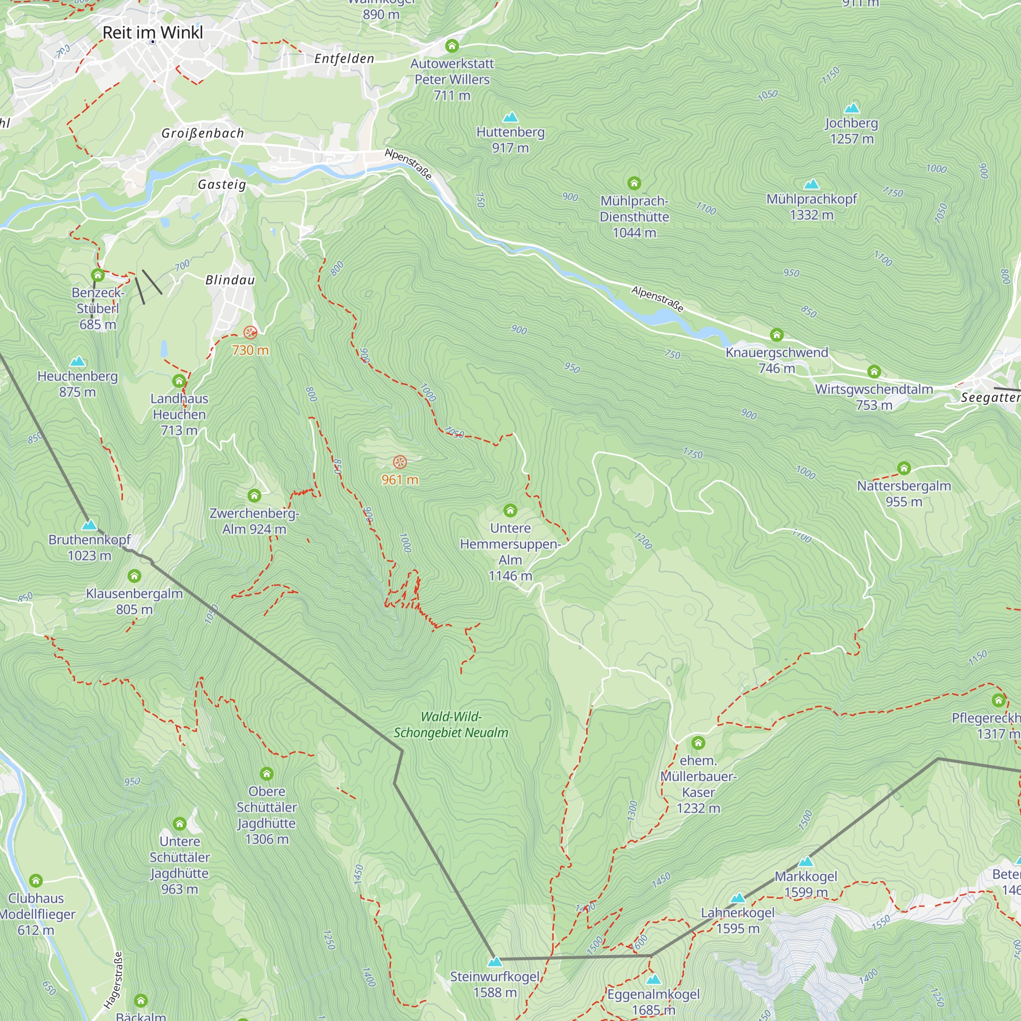 Untere Hemmersuppen-Alm map