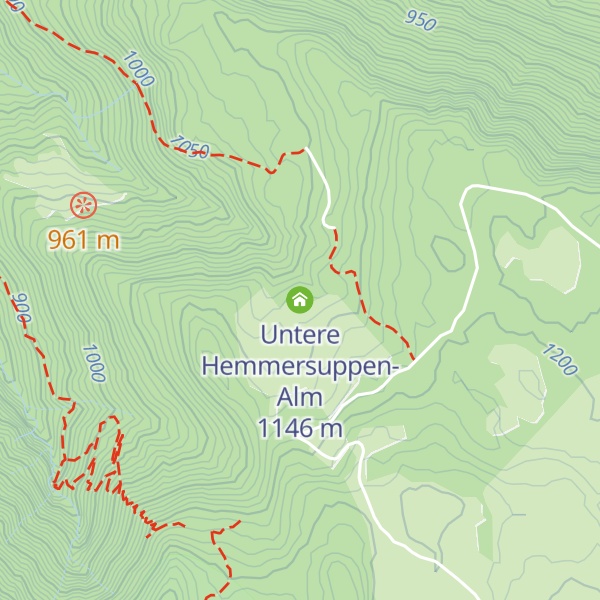 Map of Untere Hemmersuppen-Alm