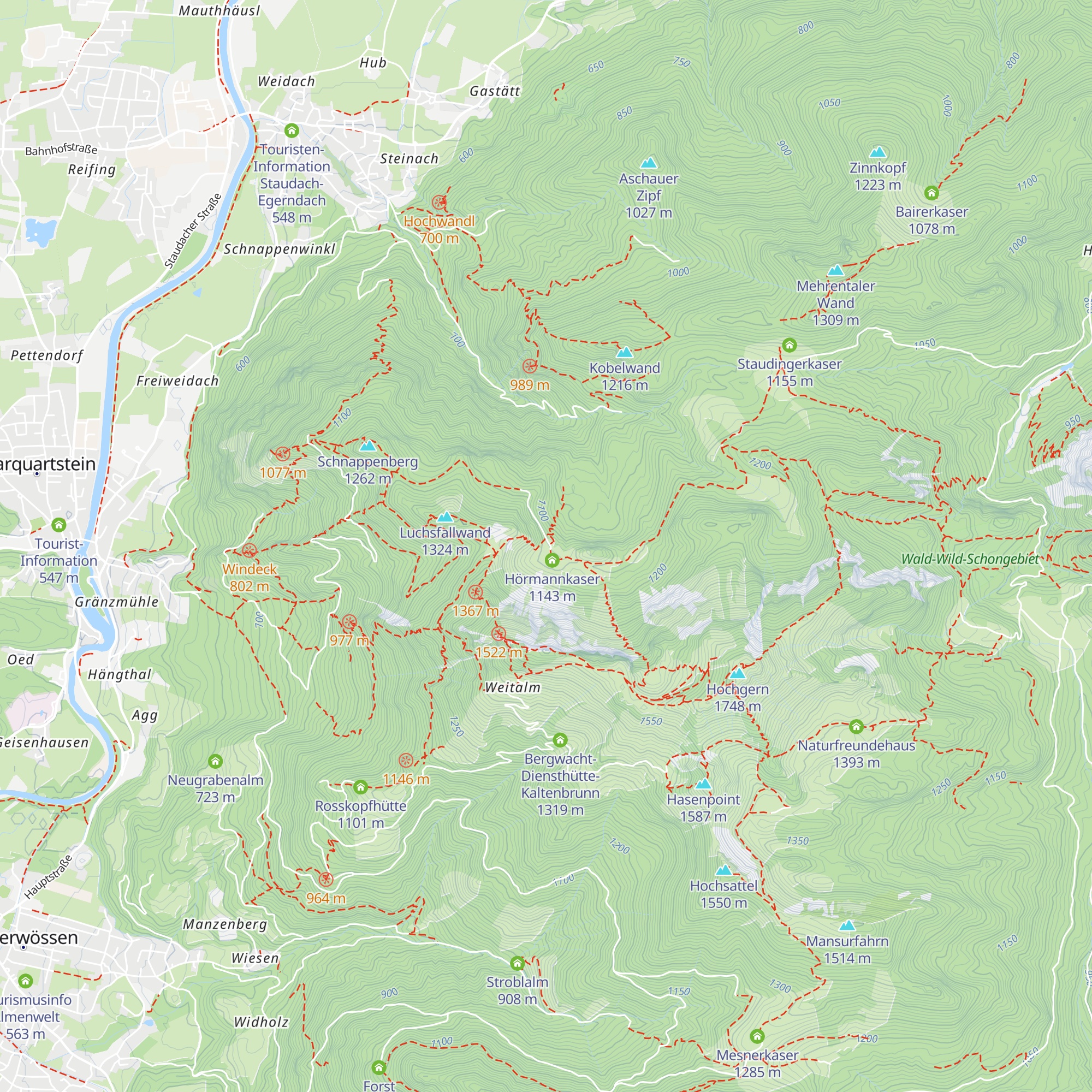 Staudacheralm / Schmiedkaser map