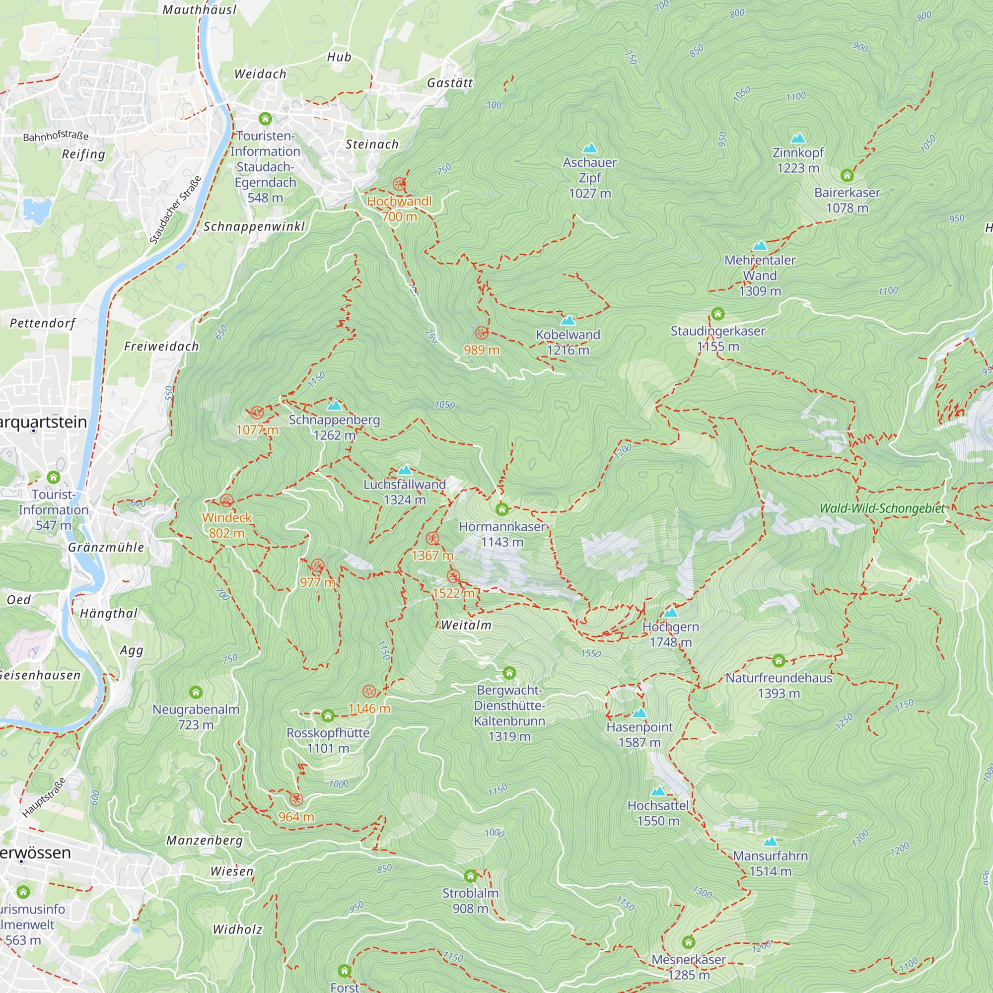 Staudacheralm / Schmiedkaser map