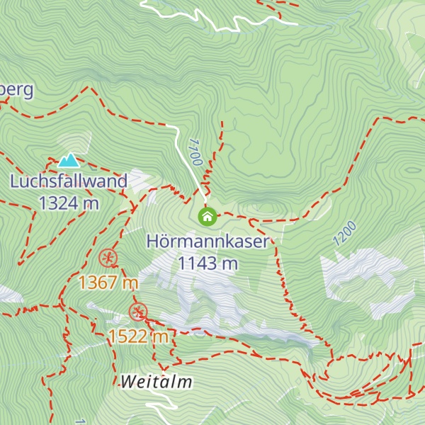 Map of Müllerkaser
