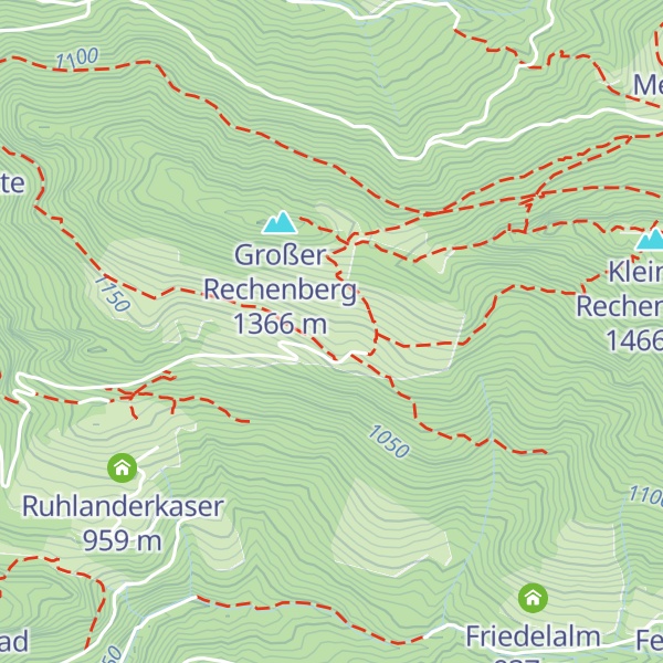 Map of Bergader Alm