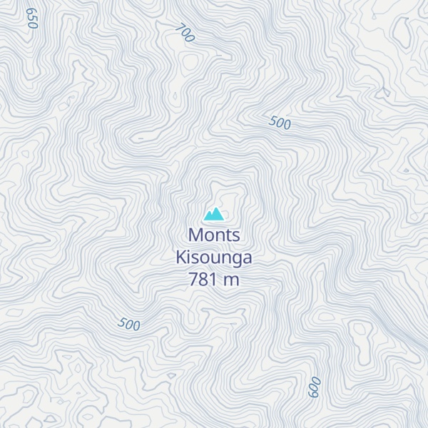 Map of Monts Kisounga