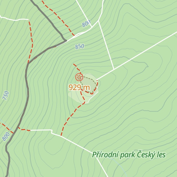 Map of Dyleň