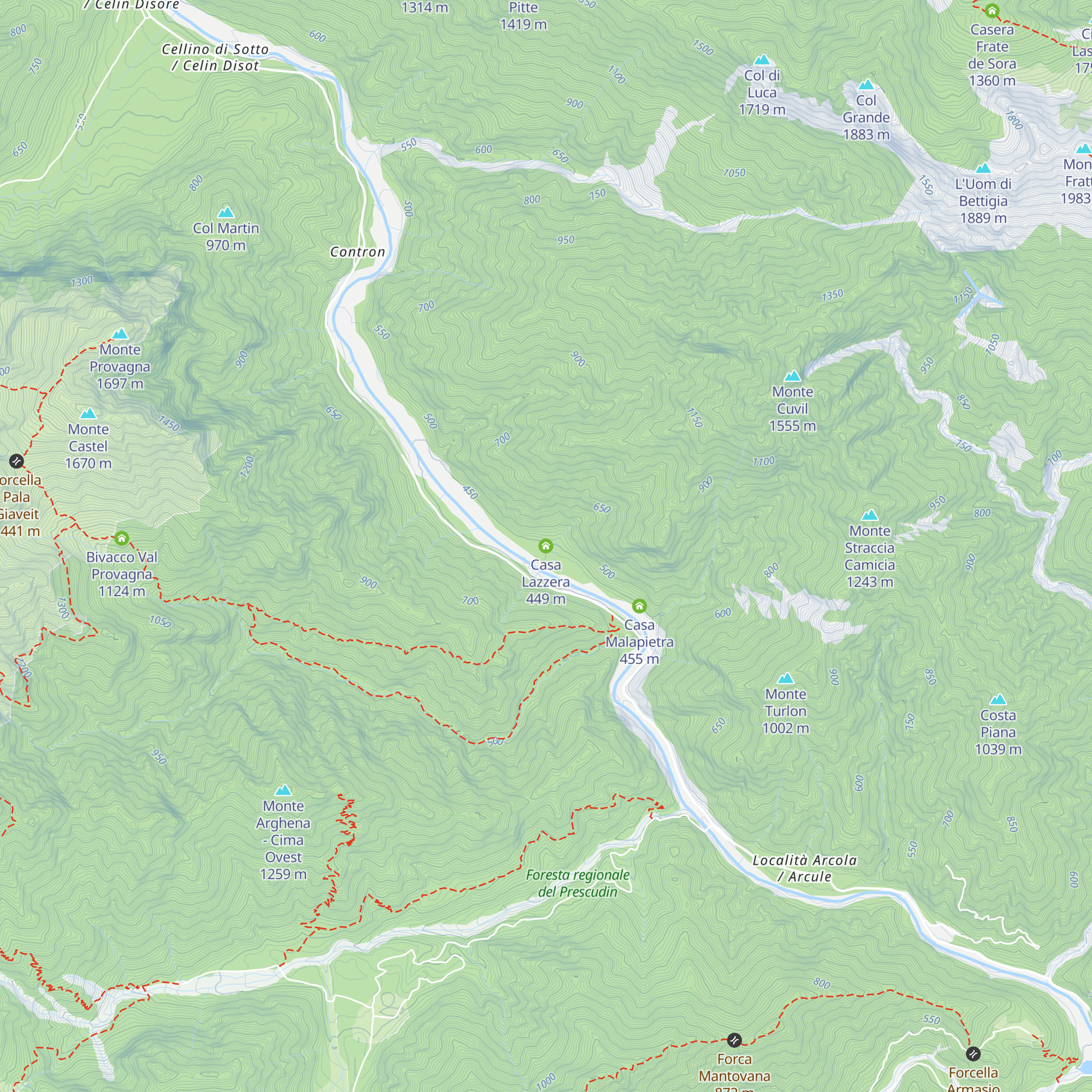 Casa Lazzera map