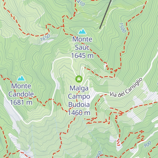 Map of Malga Campo Budoia