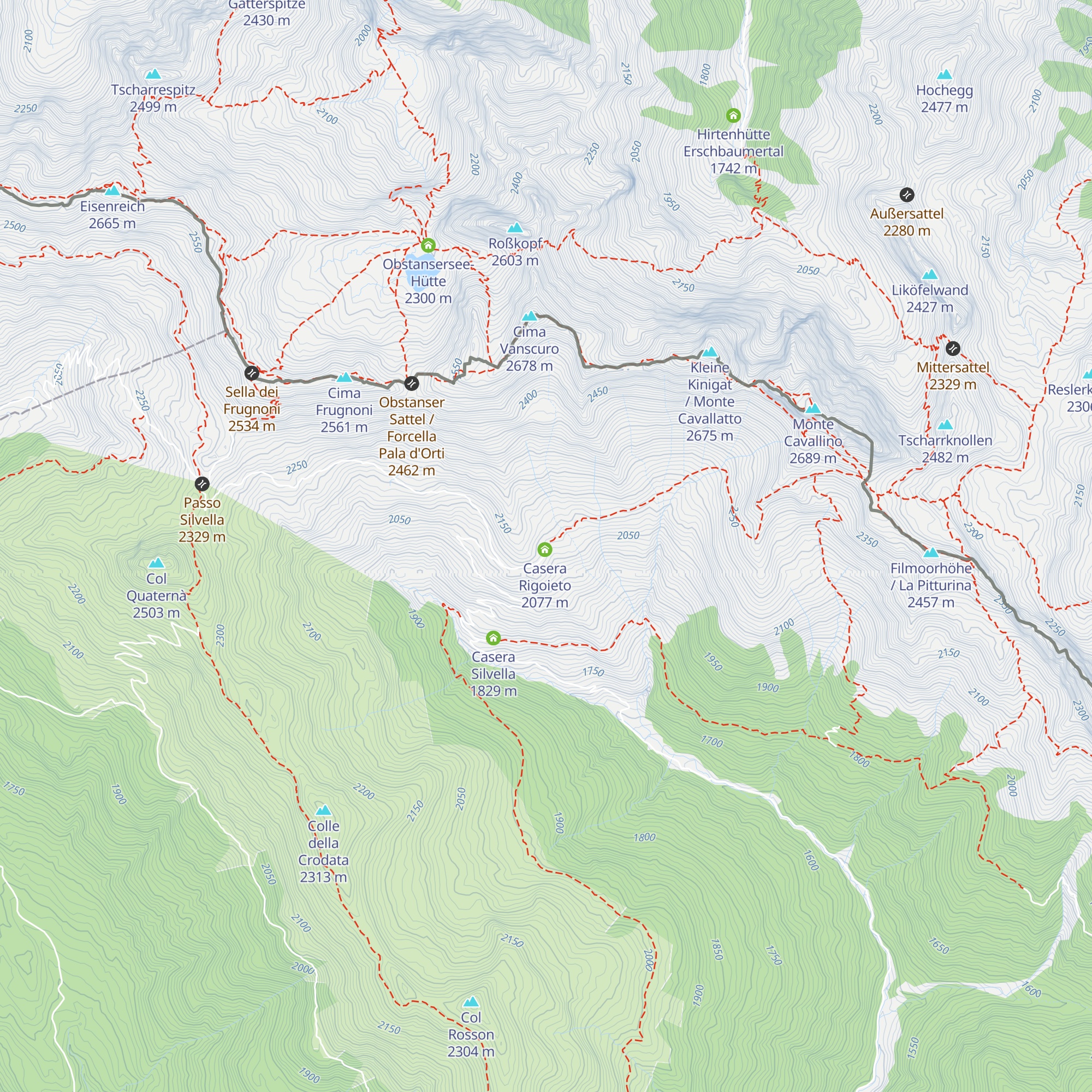 Malga delle Manze map