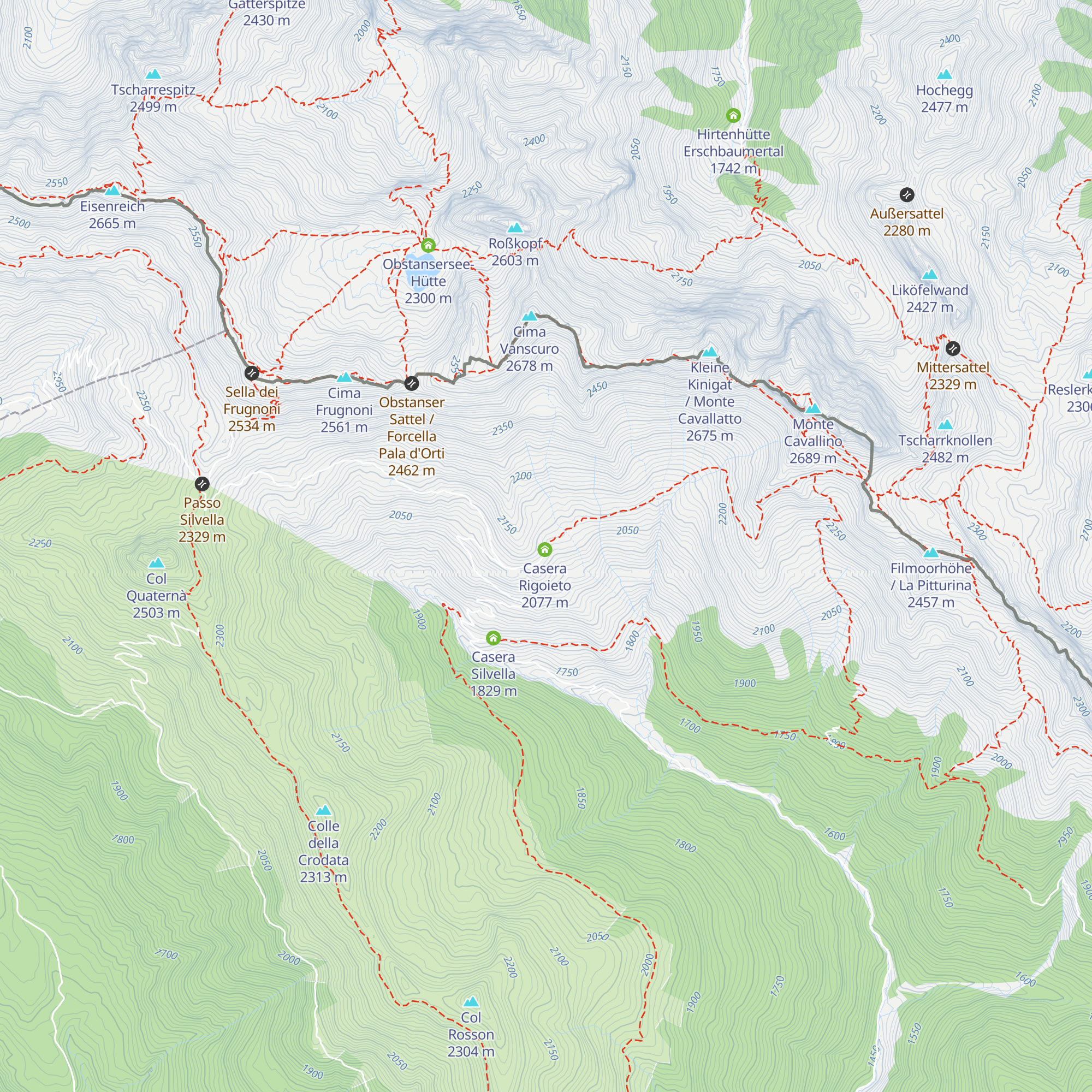 Malga delle Manze map
