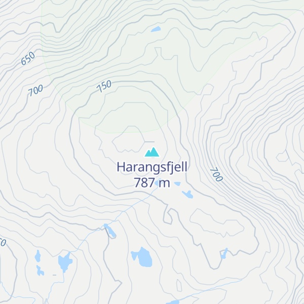 Map of Harangsfjell