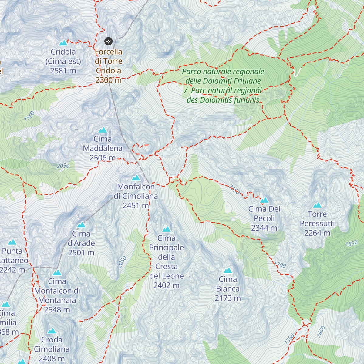 Bivacco Antonio Marchi e Renzo Granzotto map