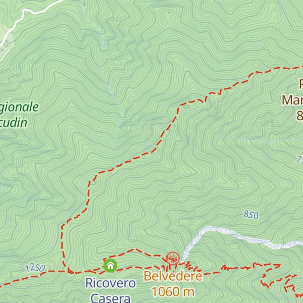Map of Monte Laura