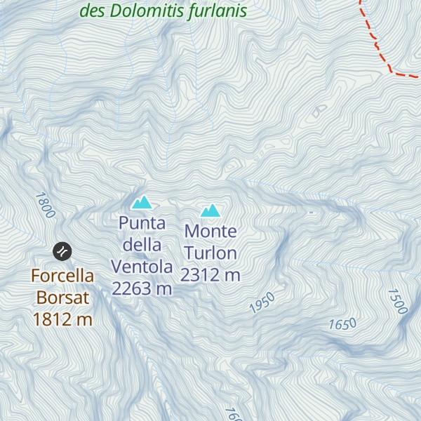 Map of Monte Turlon