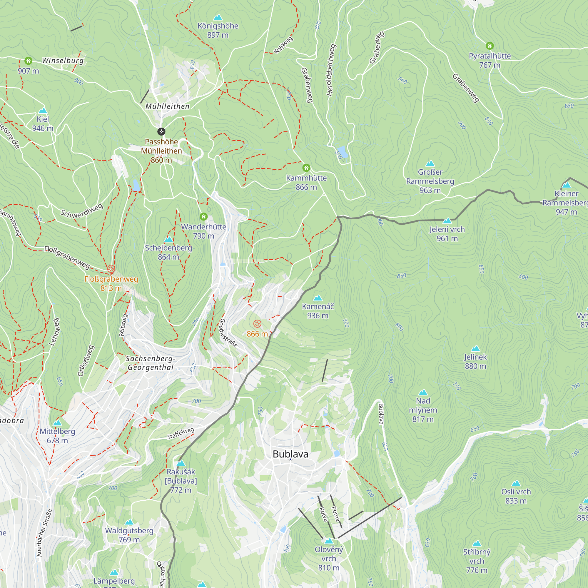 Aschberg Alm map