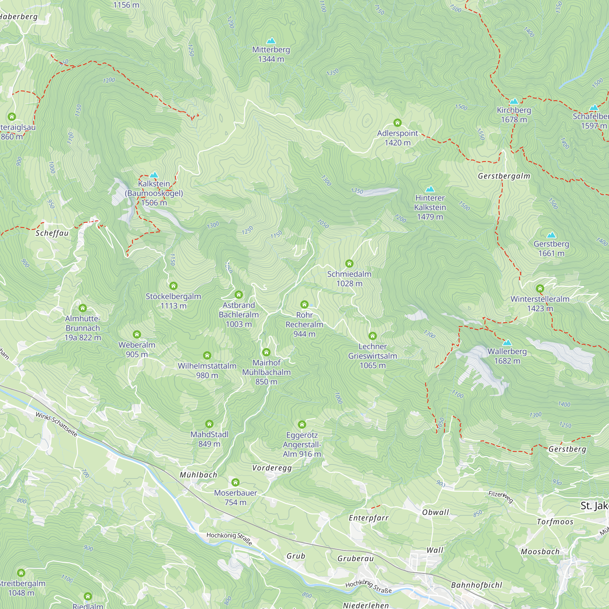 Rohr Recheralm map