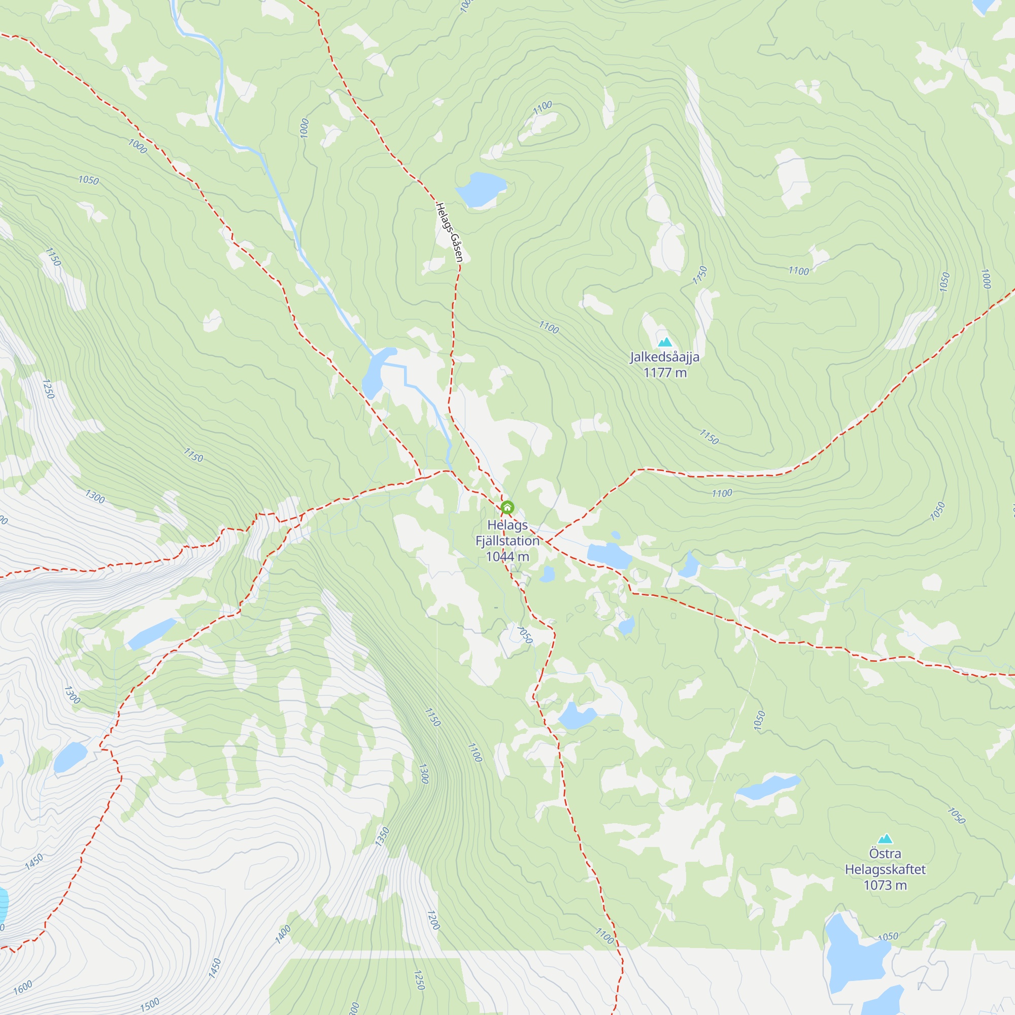 Helags Fjällstation map