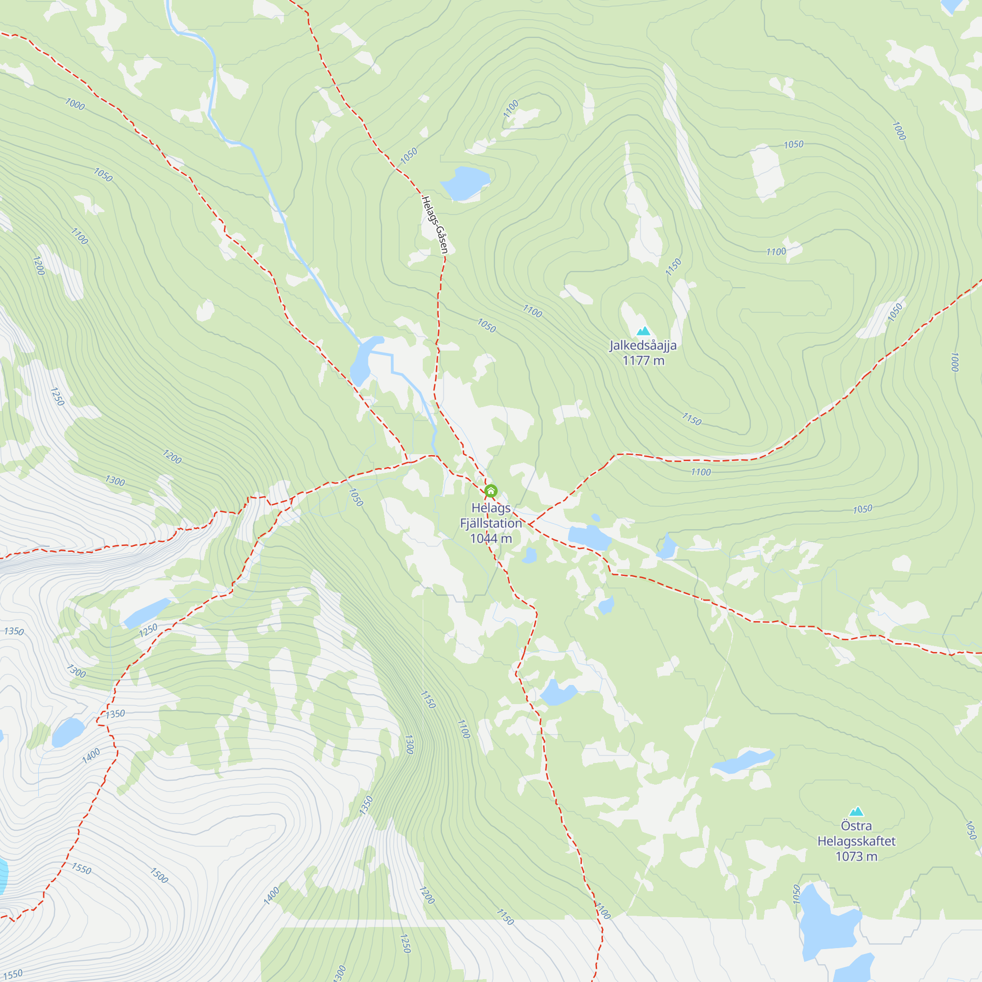 Helags Fjällstation map
