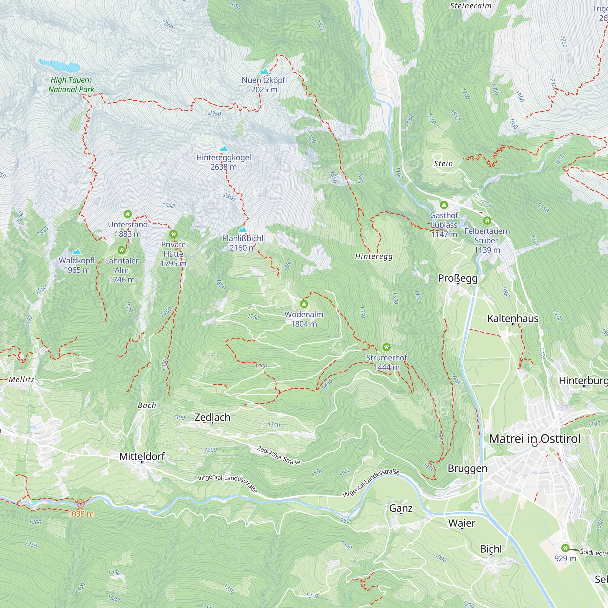 Wodenalm map