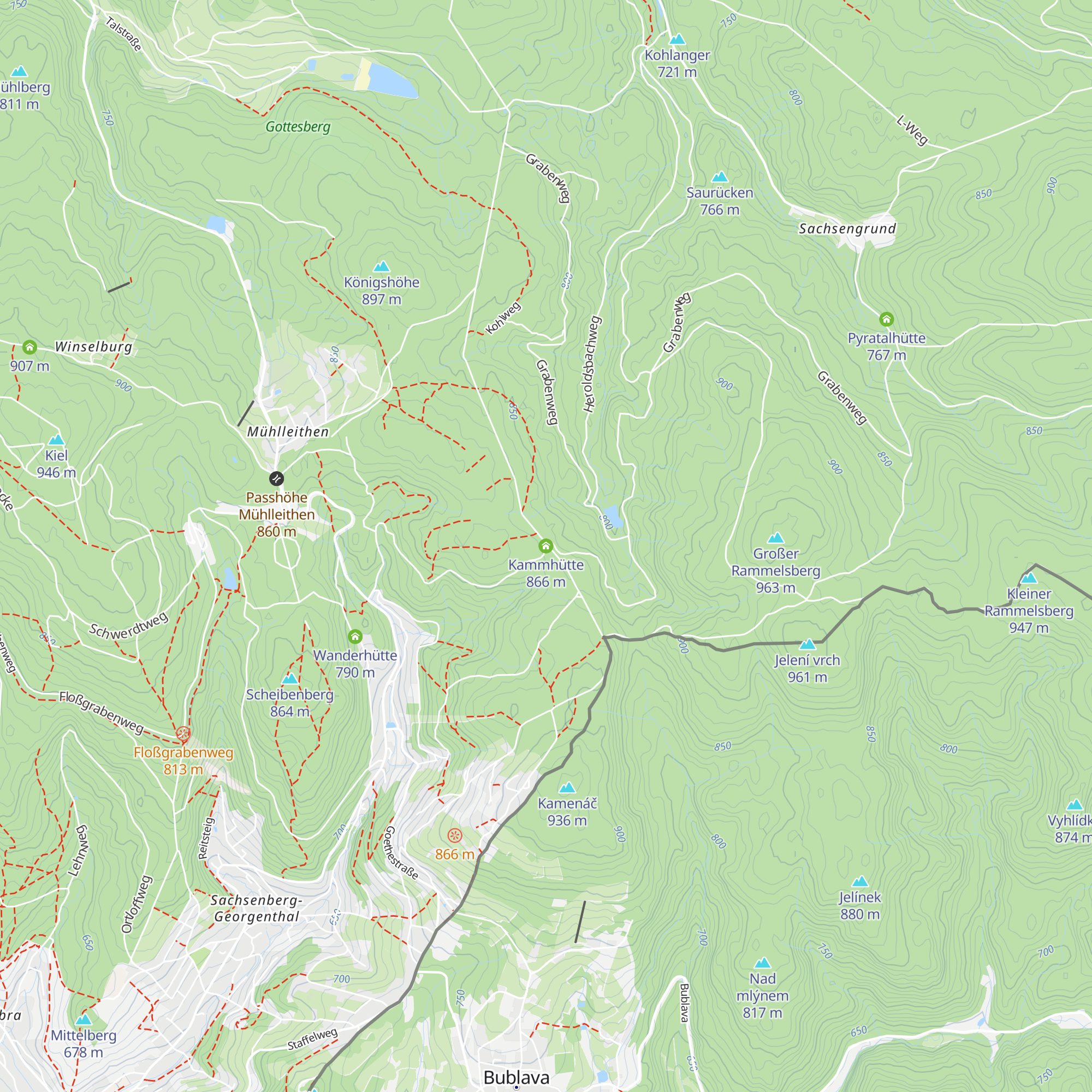 Kammhütte map
