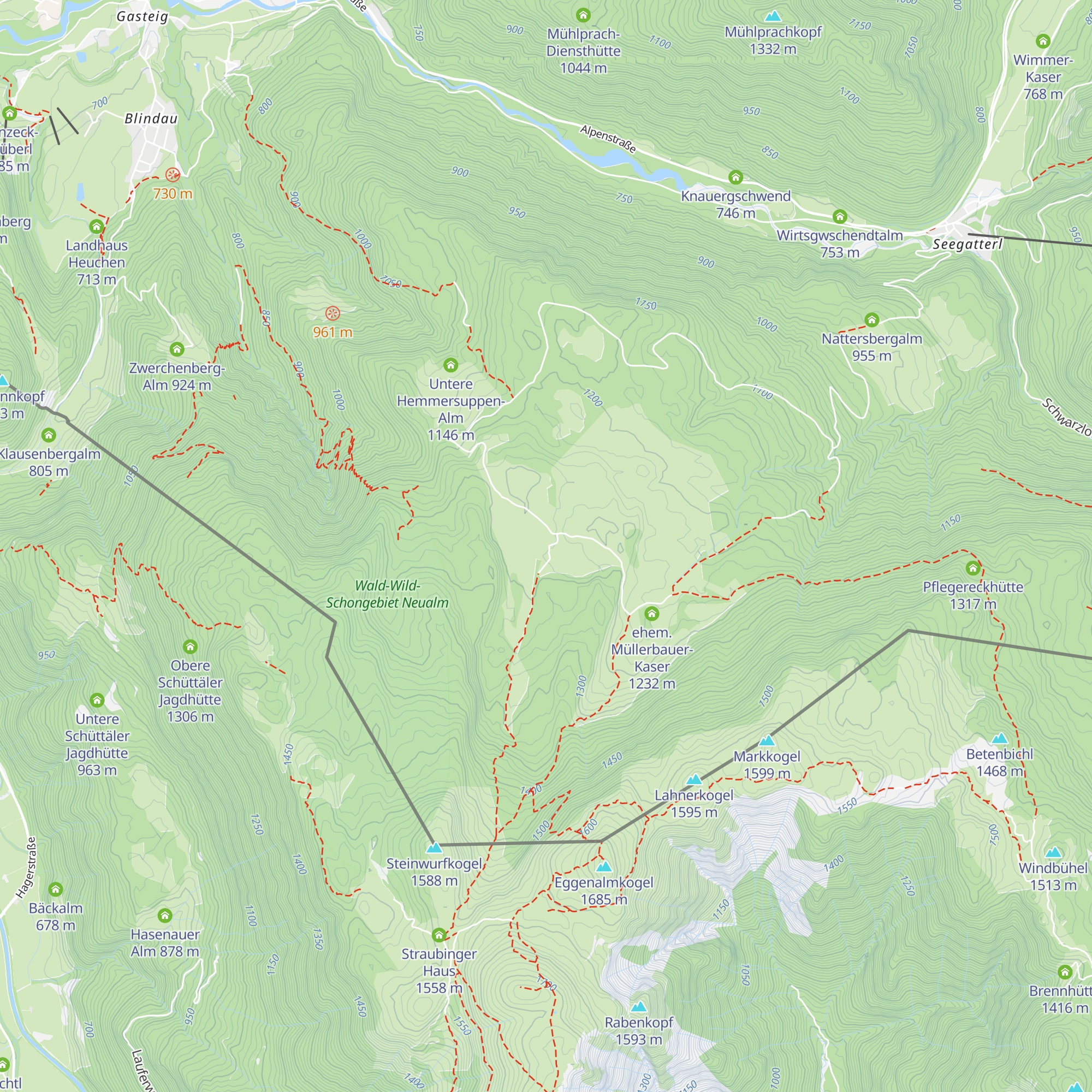 Sulzner Kaser map