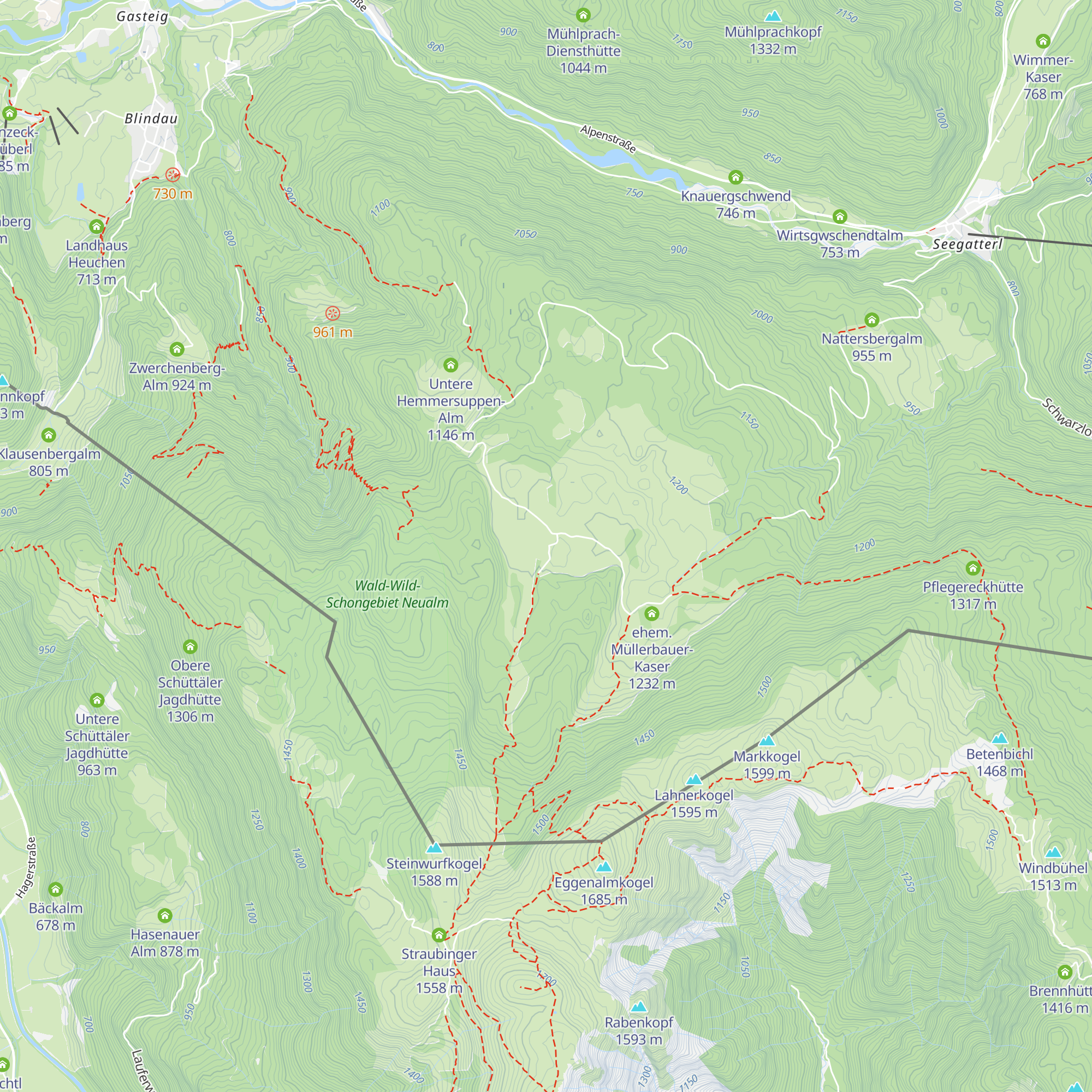 Sulzner Kaser map