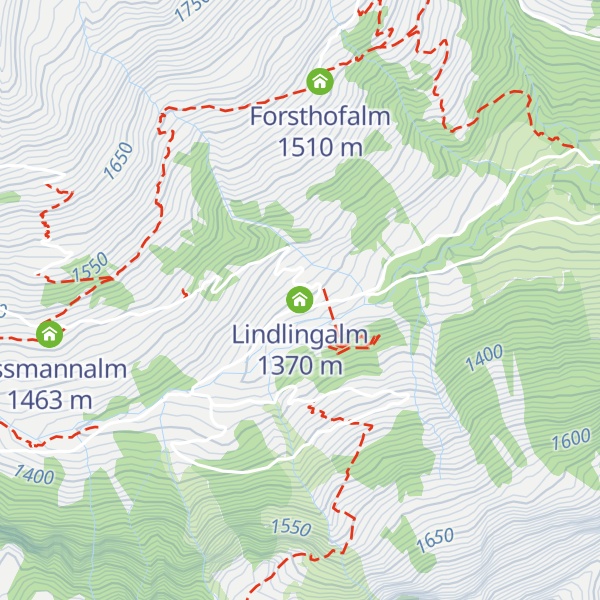 Map of Lindlingalm