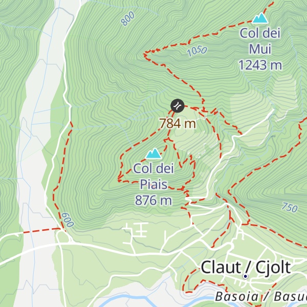 Map of Col dei Piais