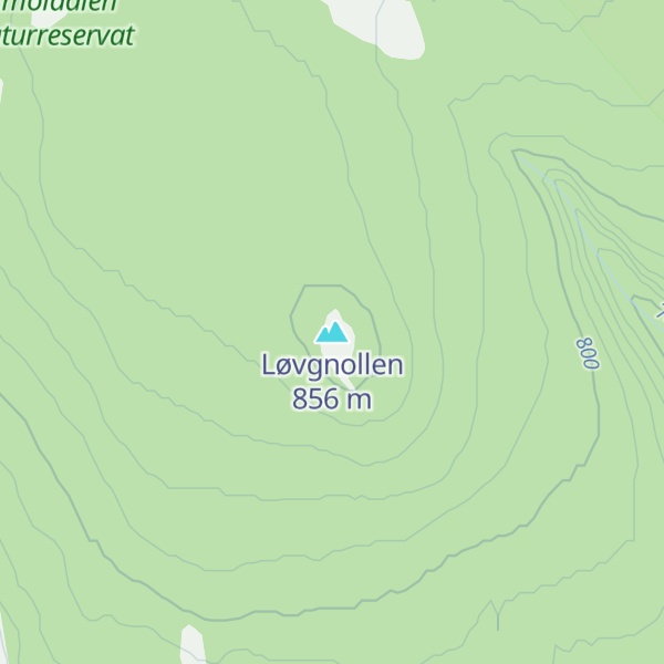 Map of Løvgnollen