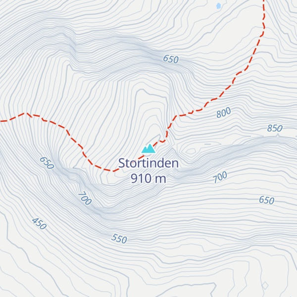 Map of Stortinden