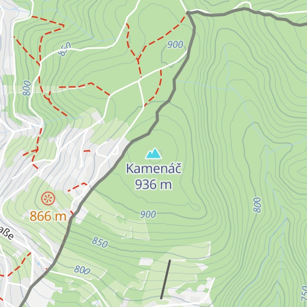 Map of Kamenáč