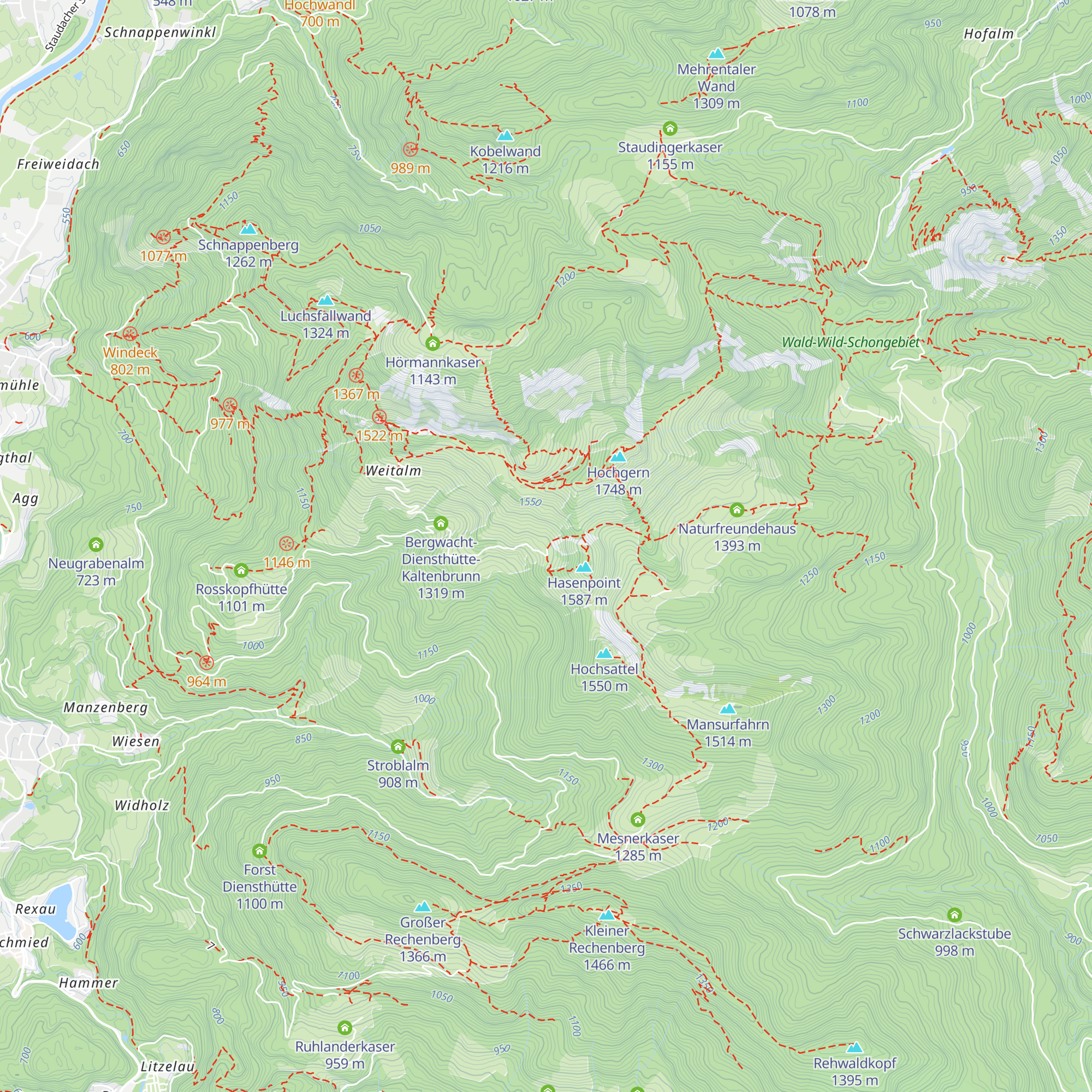 Gernalm map