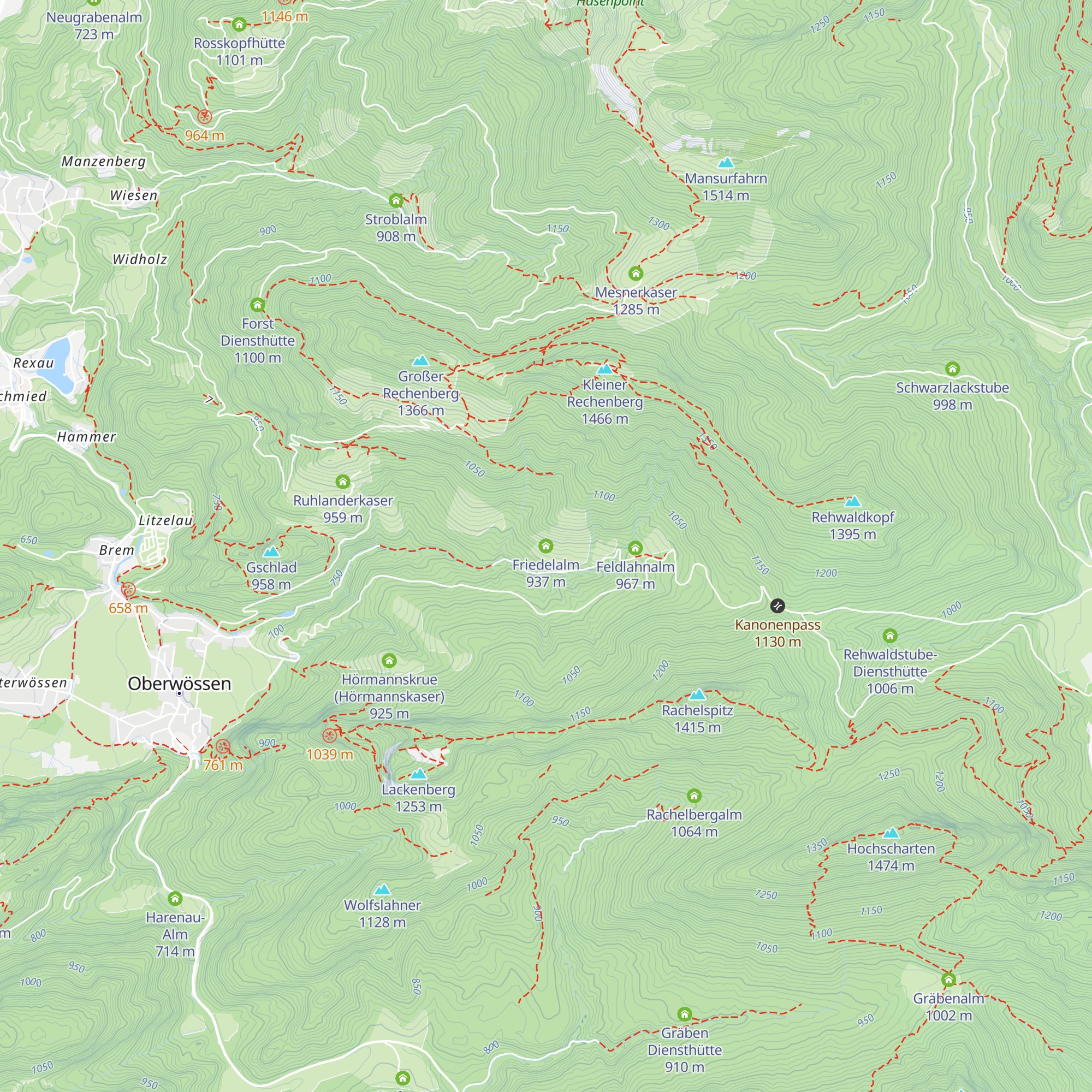 Friedelalm map
