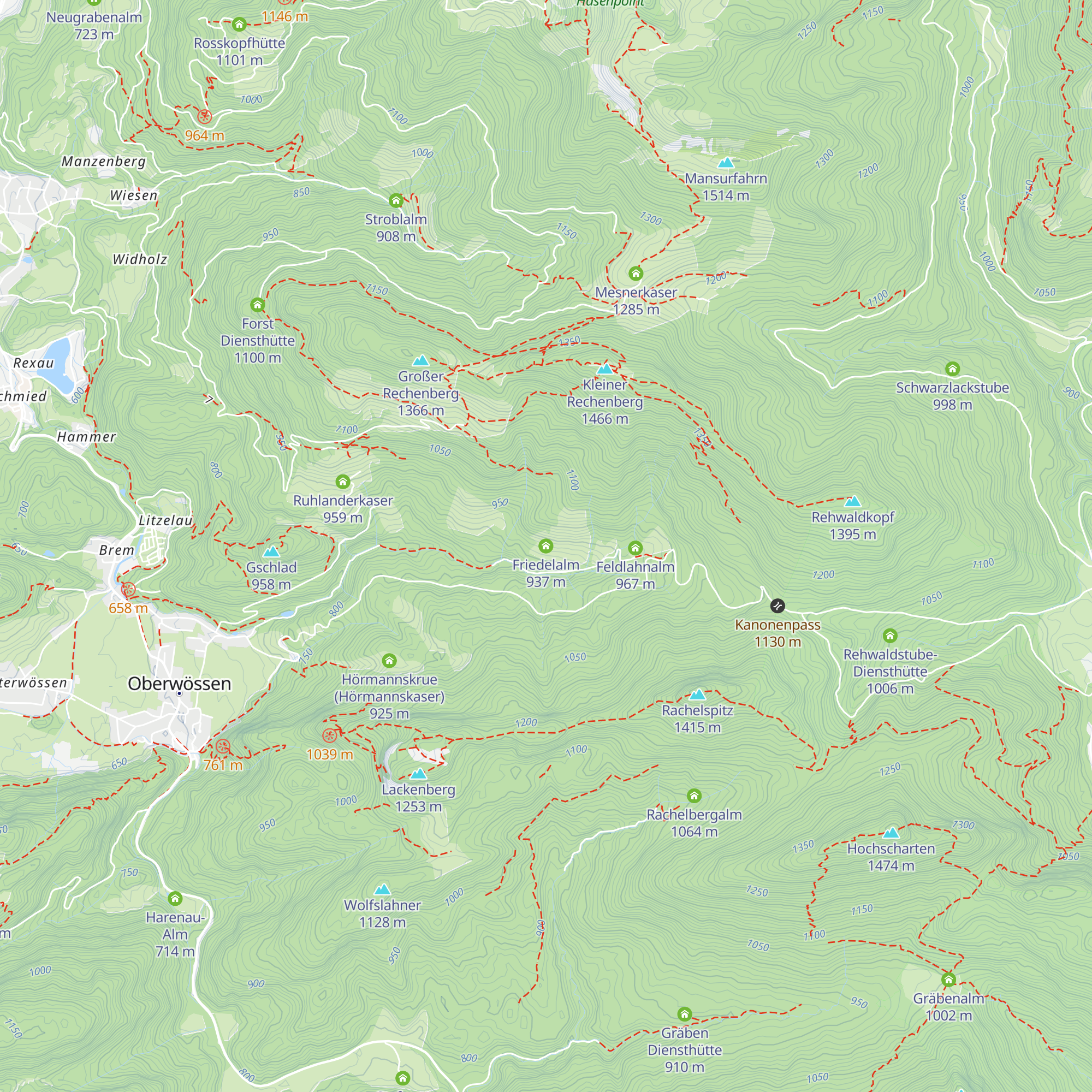 Friedelalm map