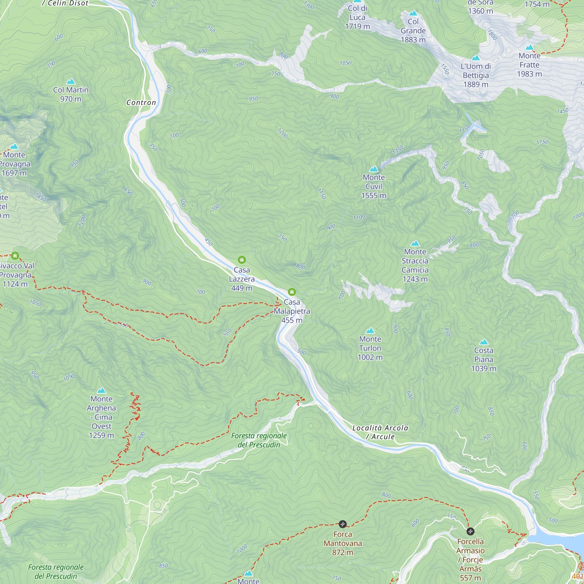 Casa Malapietra map