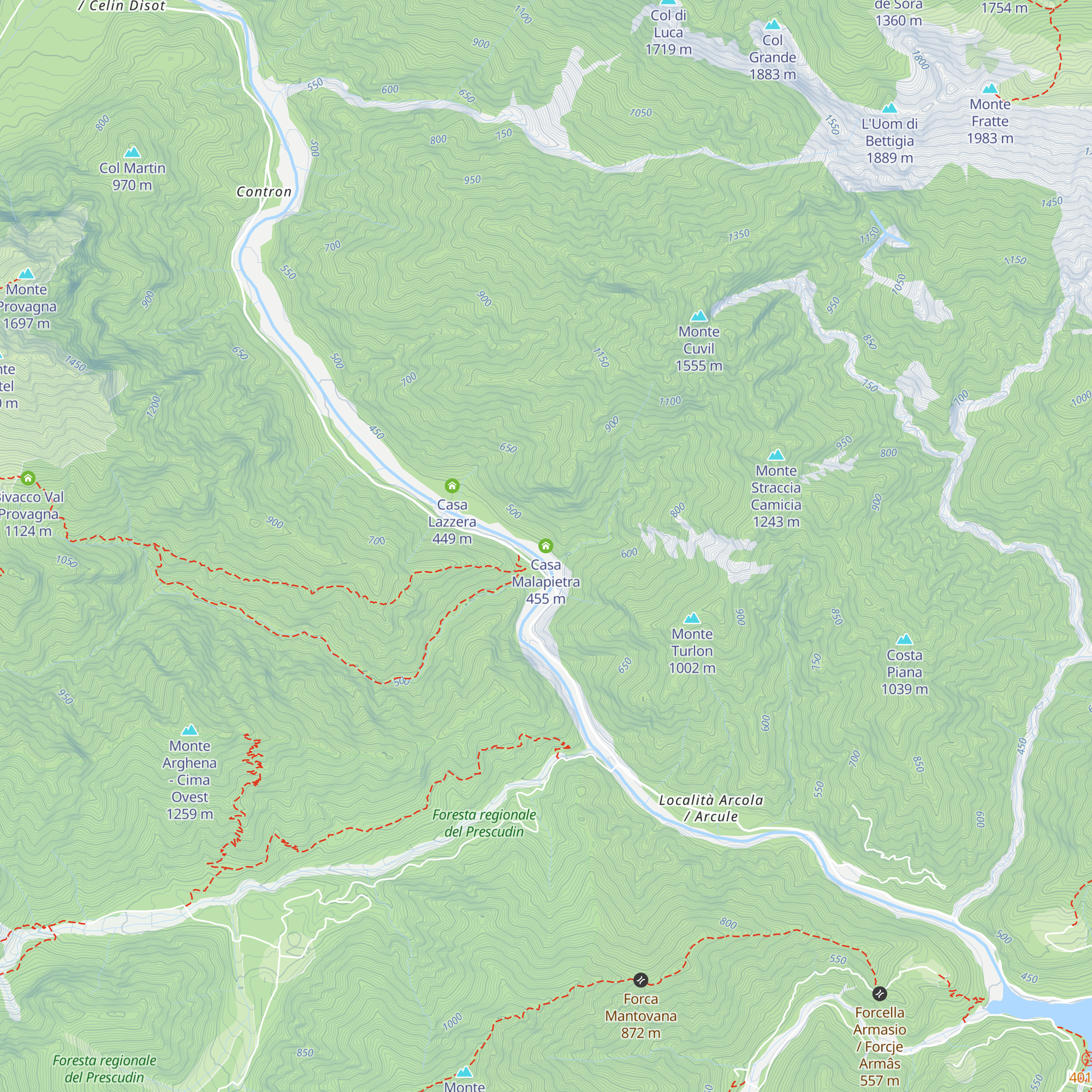Casa Malapietra map