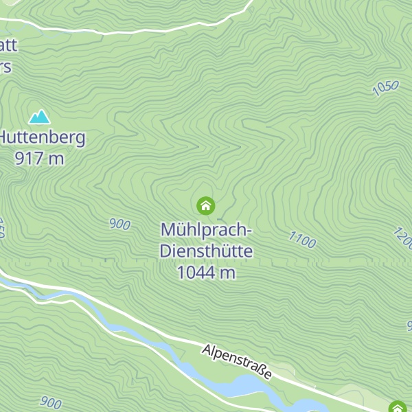 Map of Mühlprach-Diensthütte